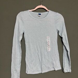Old Navy Light Blue Long Sleeve Tee